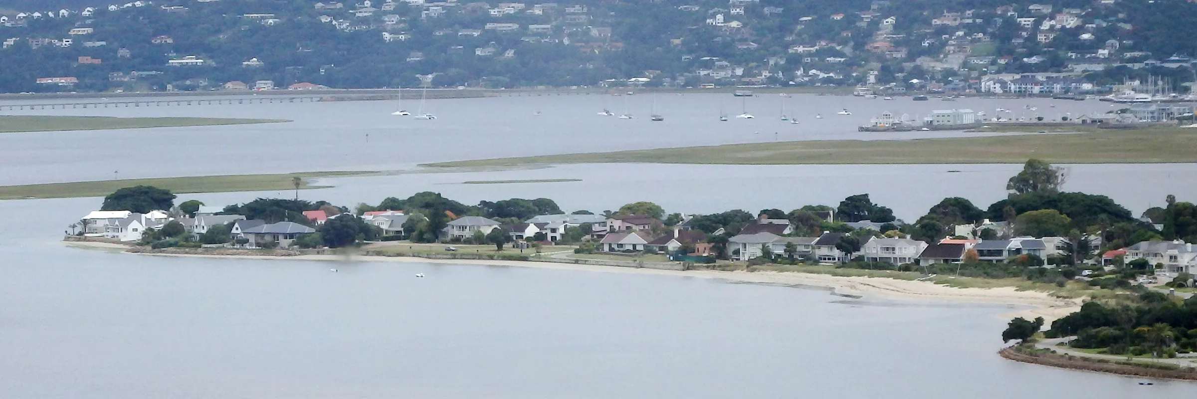 Leisure Isle across the Knysna lagoon